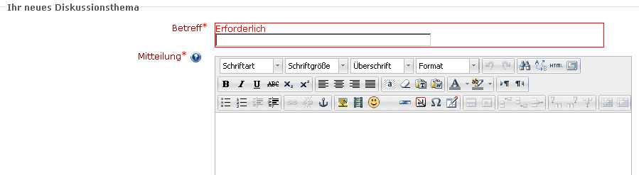 Beitrag ins Forum schreiben